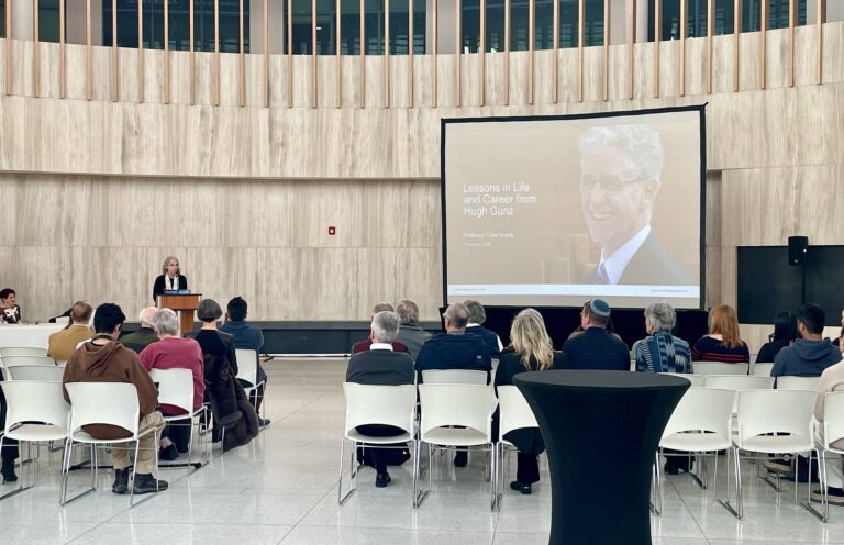 “Racing without direction”: Hugh Gunz Memorial lectureship honours UTM professor emeritus and sheds light on career management